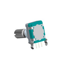 EC11 Incremental Rotary Encoder 15 Pulses , 30 Detent 10mA 5V DC Horizontal