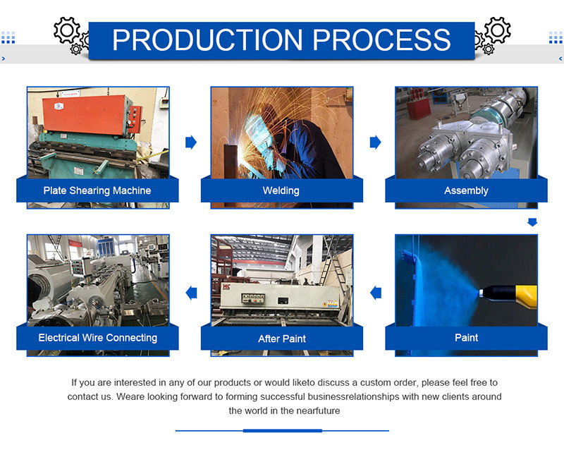 63 To 110MM Fully Automatic Production Line Single PP PE PPR Pipe Extrusion Machine