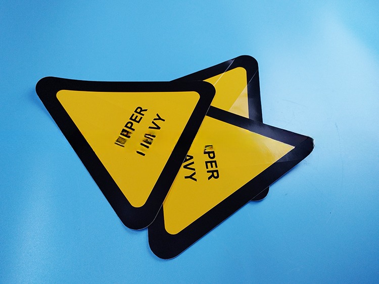 Acceptable Zebra Mark Weight Elevation Triangle Warning Shipping Container Decal Sticker Container Parts and Accessories