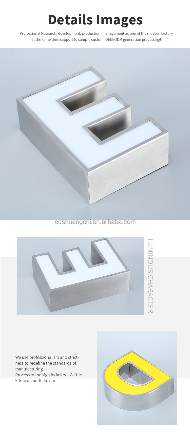 Adaptor Power Supply In Vogue Acrylic 3D LED Plastic Luminous Characters for Shop Front