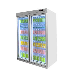 Multi Door Merchandiser Upright Display Chiller With Adjustable Shelf