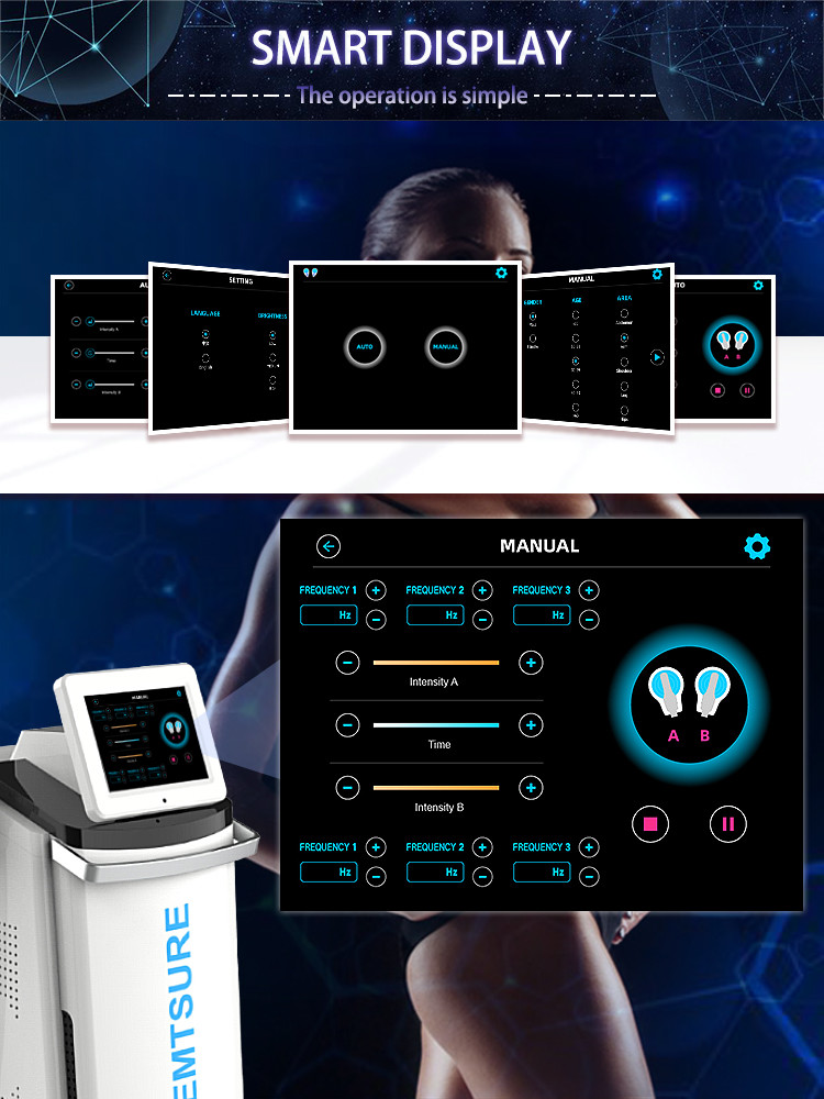 55 Inch Power 2000W EMS Body Slimming Machine For Beauty Salon Muscle Add Fat Reduction