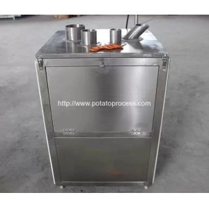 China Semi-Automatic Vertical Feeding Potato Chips Cutting Machine on sale