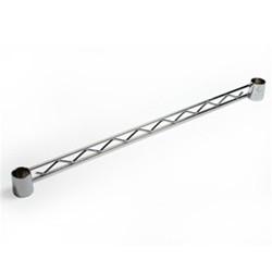 8"-24" Wire Shelving Parts , Zinc Chrome Epoxy Powder Coating Hanger Rail For