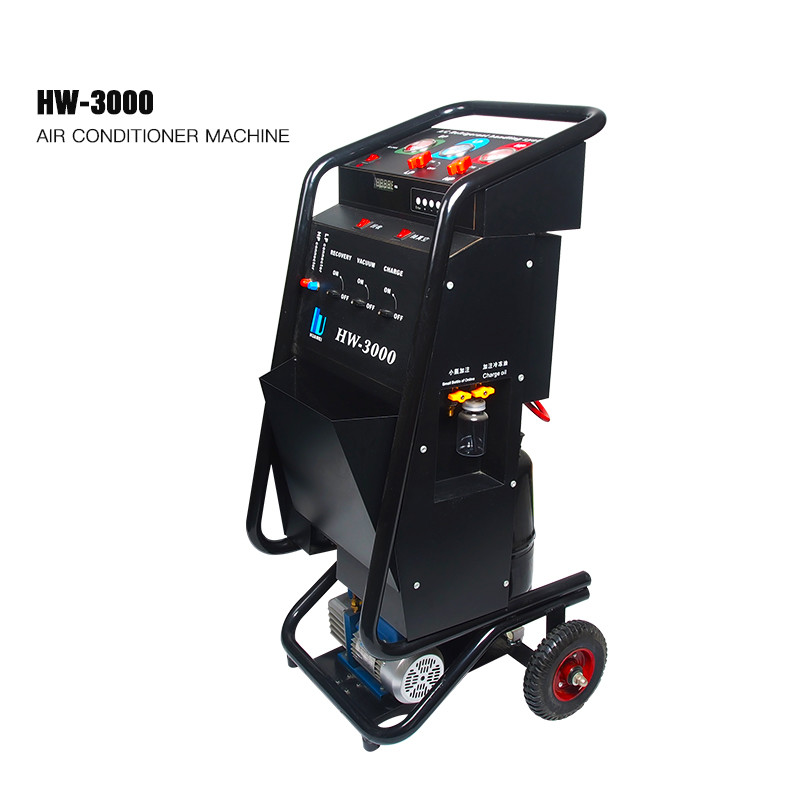 R134a HW-3000 Automotive Freon Recovery Machine Car AC Service Station
