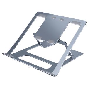 Grey Anodizing Angle Adjustable Notebook Folding Stand For Improved PC