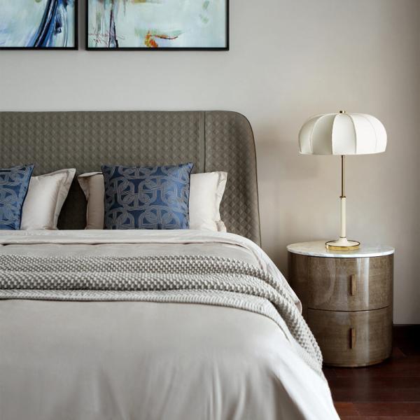 European Style Fabric Table Lamps For Living Room Bedroom Study bed side table