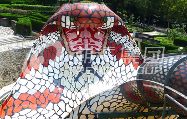 Amusement park fiberglass adult water slide Galvanized carbon steel Frame for Theme Aqua Park