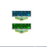 3.12 inch blue/yellow/white/green PMOLED display 256*64 dots 4-wire SPI