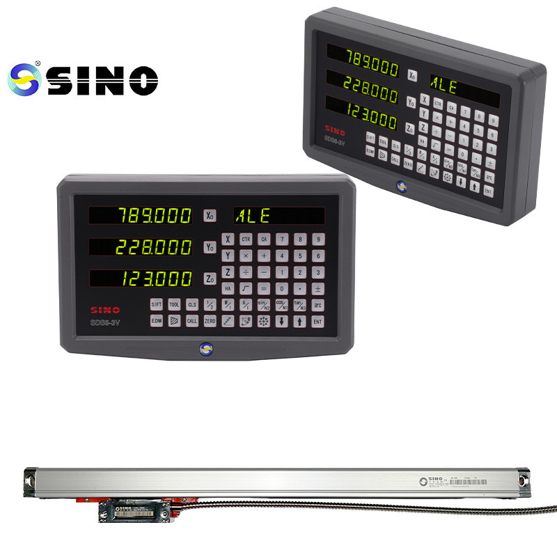 SINO SDS6-3V Digital Readout DRO 3 Axis 1um Glass Linear Scale Meter Lathe Machine