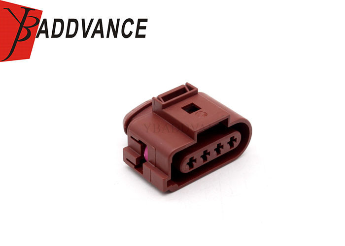 1J0973724A Brown FEP 2.8 mm Sealed Series Female Automotive Connector 4 Pin For VW
