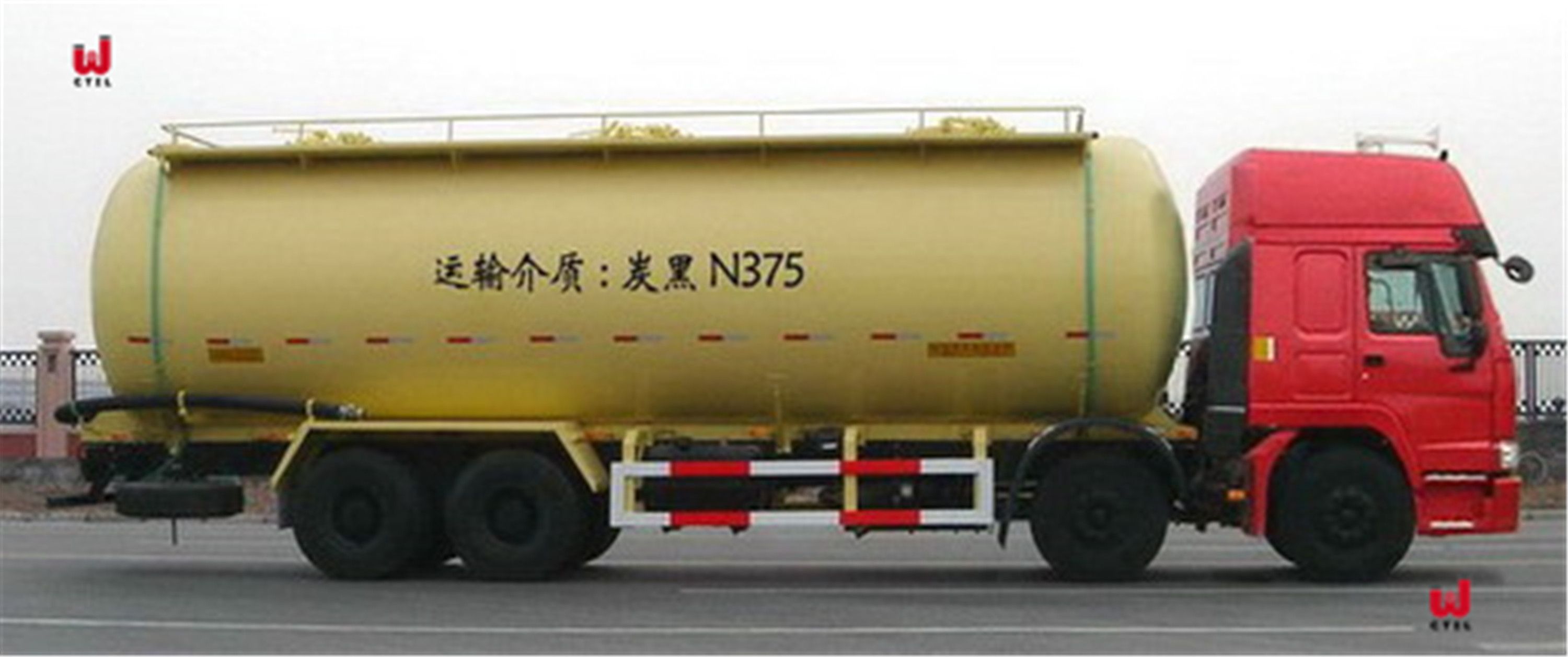 336hp 40 Cbm Bulk Cement Tanker Truck