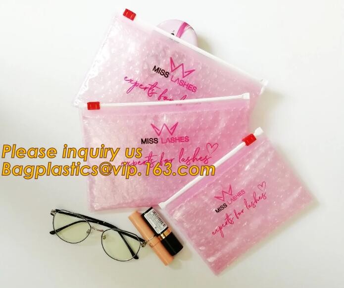 Custom Bubble Zip lockkk Packaging Bag Slider Padded Bag,Anti Shock Plastic PE Material Mailer Zip Lock Padded Bag /Slider