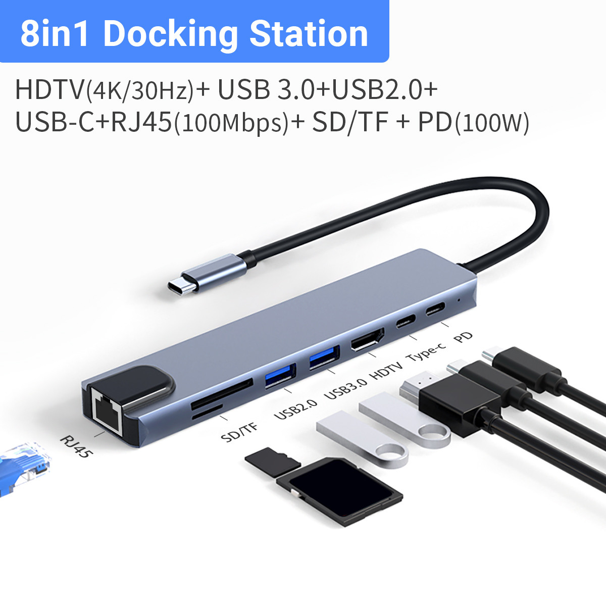 Speedy Data Transfer Aluminum Memory Card Reader Fast Hub / Memory Card Hub with Charming Style