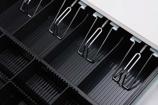 ROHS ISO Manual Cash Drawer / Cash Register Money Box Adjustable Dividers 410M