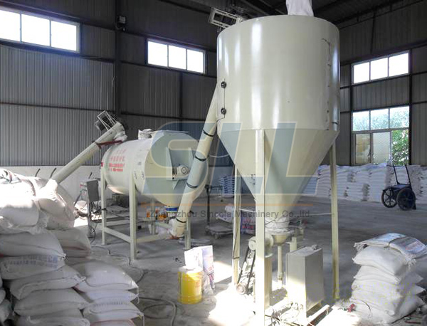 1-5tph dry mortar mixing plant
