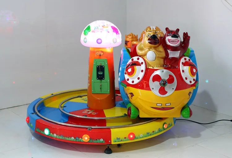 2P 80KG Carousel Adventureland Kiddie Rides Swing Machine Coin Operated