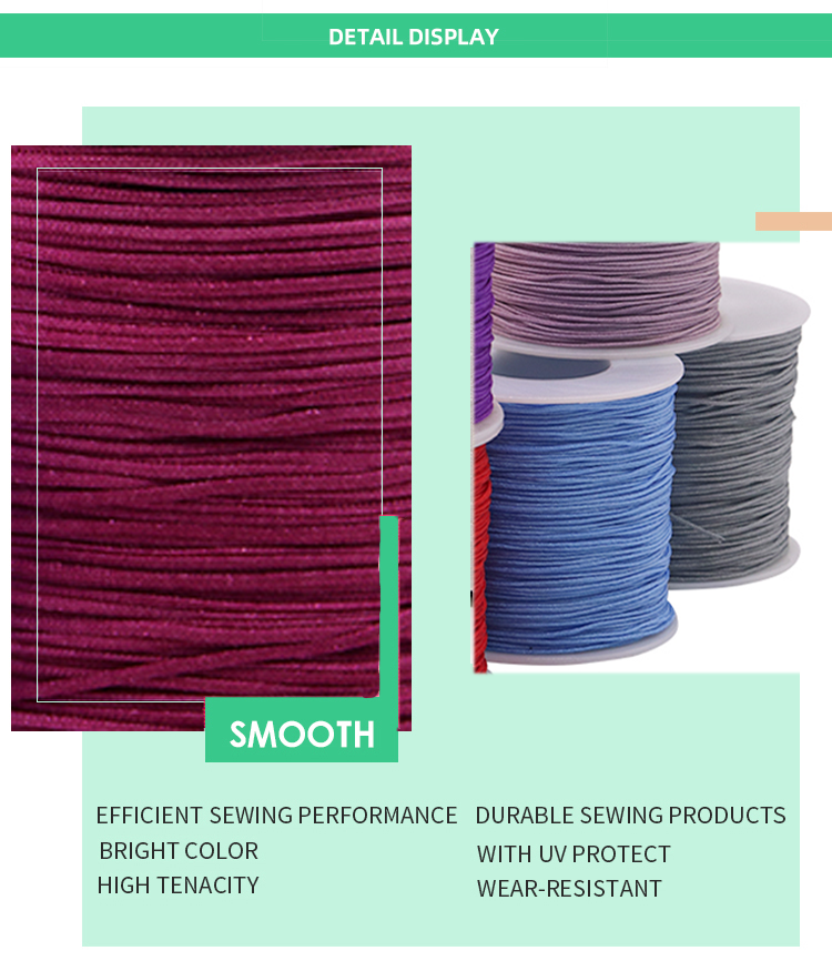 Singal Color Nylon Knot Braided String Bracelet Cord for Beading and Accessories