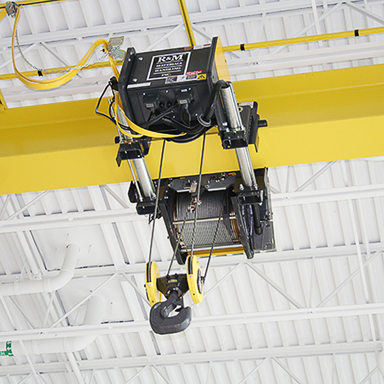 10 Ton Span 10.5m European Electric Single Girder Overhead Crane A5 Working Class