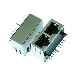 XRJK-S-02-8-8-0-903 Multi - port Rj45 1 x 2 Ethernet Connector Without LEDs