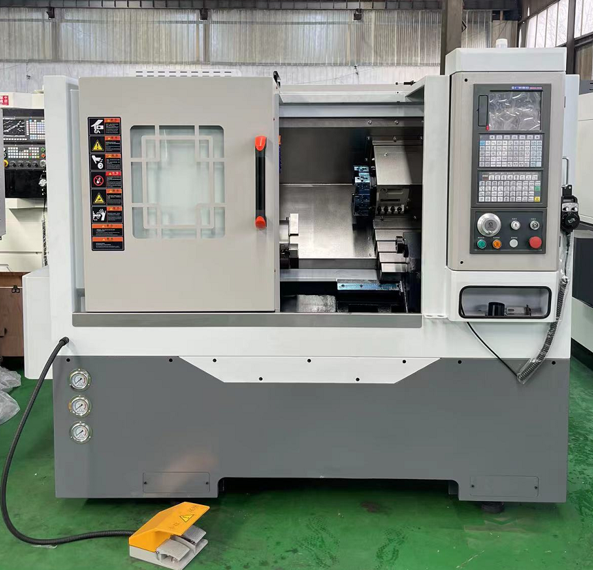 CNC Hydraulic Collet Lathe Machine TCK40 Servo Turret High Speed Slant Bed Cnc Lathe