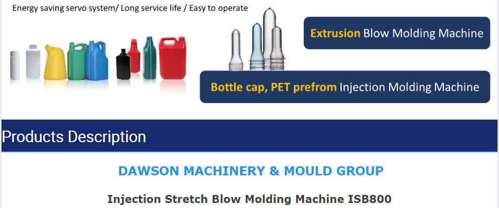 Plastic Cans Injection Stretch Blow Molding Machine / PET Bottle Making Machinery
