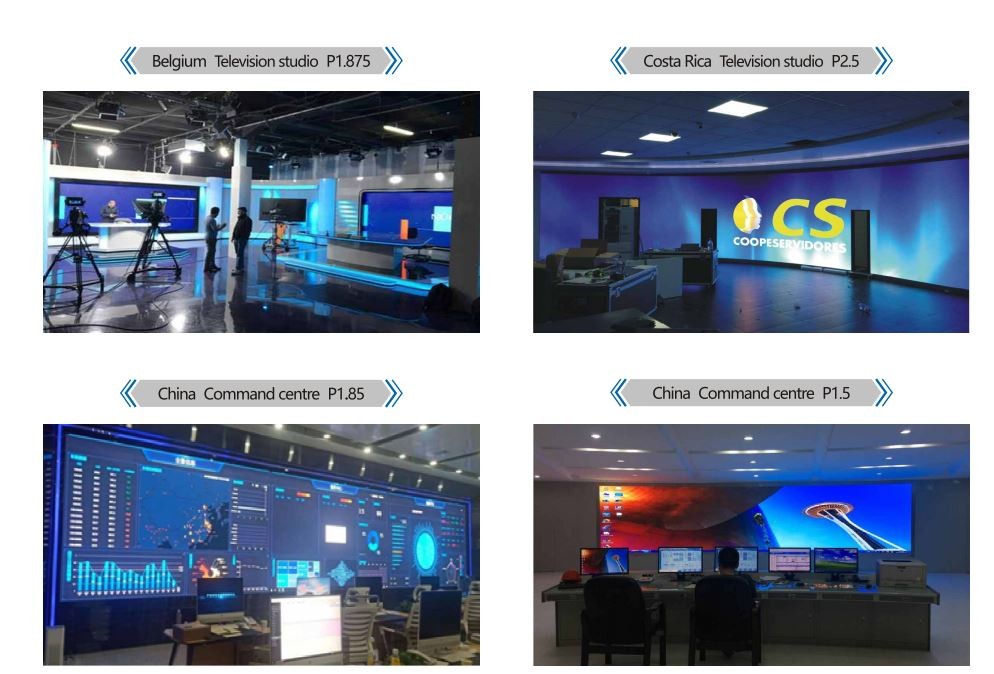 640000 Pixel Density Indoor Fixed LED Display Waterproof For Mall Advertising P2 LED Screen