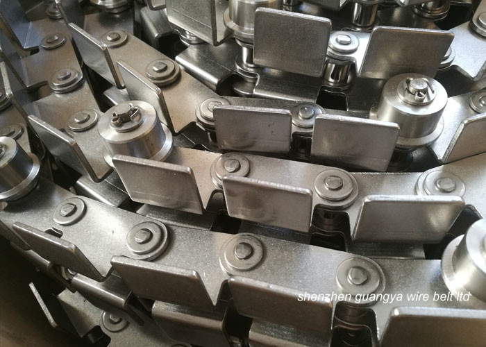 Durable Wire Mesh Conveyor Chain , Conveyor Link Chain Bad Condition Resistance