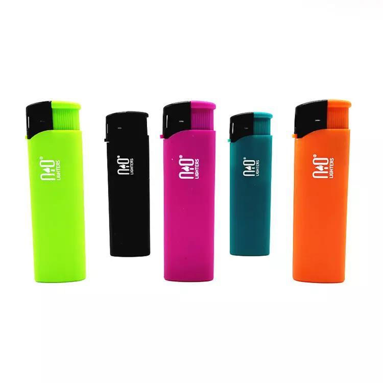 Pocket Rubber Paint Butane Rechargeable Electric Lighter Encendedor