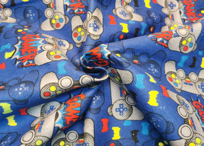 Width 43 Inch Cotton Flannel Cloth Double Sided Colorful Cycle Printed