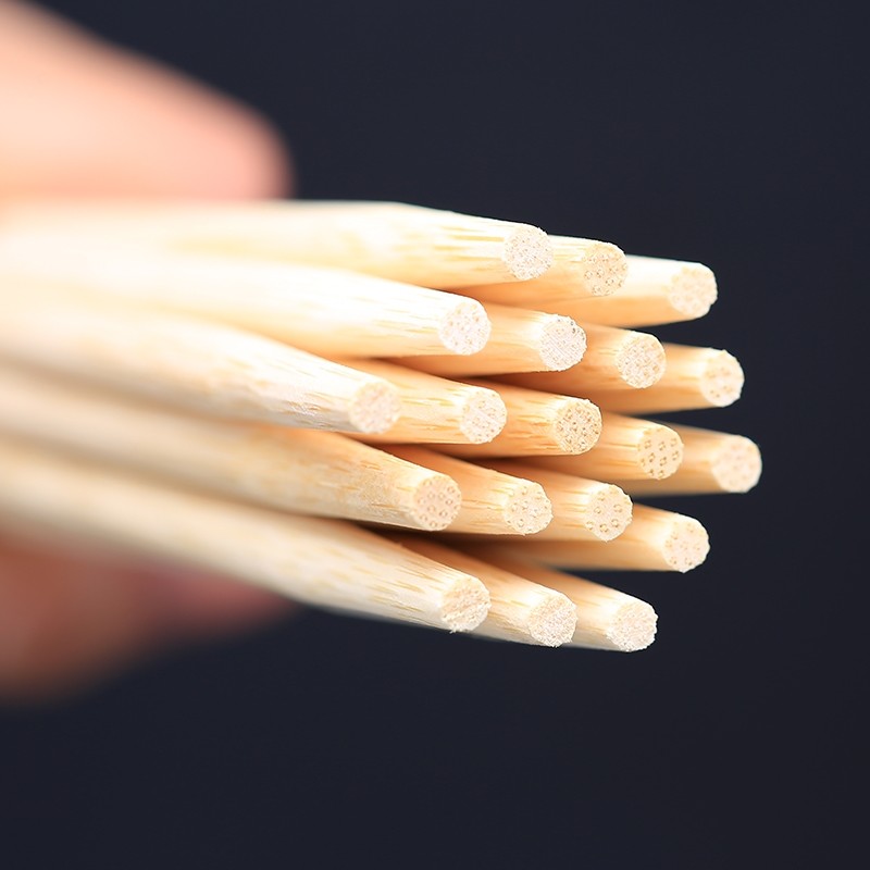 Japanese Style Twin Bamboo Chopsticks Disposable Individually Paper Wrapped
