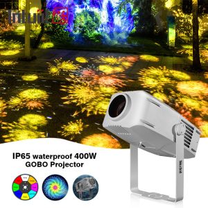  Outdoor Gobo Projector 400w Advertisement Projector Rotating Led Waterproof IP65 Logo Gobo Projector Light Manufactures