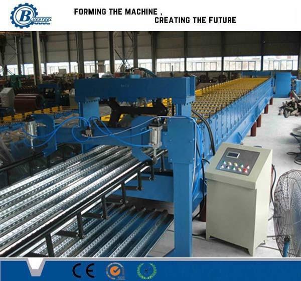 Quality Metal Steel Floor Deck Roll Forming Machine , Corrugated Roofing Sheet Making Machine for sale