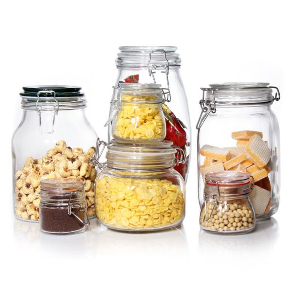 Glass Storage Jar High Quality Canning 4oz 8oz 10oz 12oz 16oz 25oz 32oz Glass