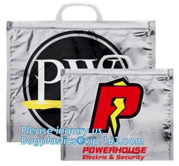 Aluminum Foil Food Use Disposable Cooler Bag Insulated Thermal Bag Organizer Storage Frozen Lunch Bag bagease bagplastic