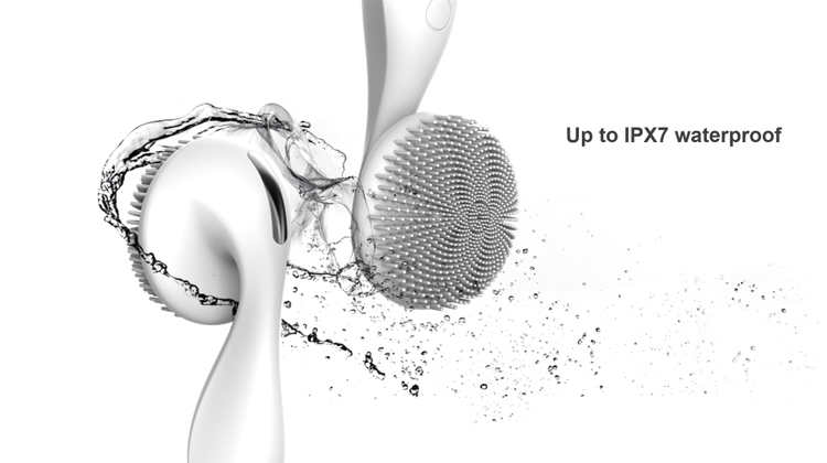 Electric silicone facial cleansing brush