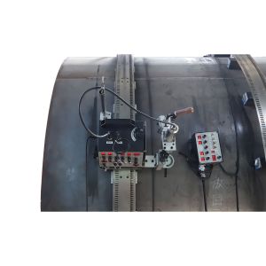 Automatic Tank Horizontal and Vertical Seam Welding Tractor with Flexible Rails