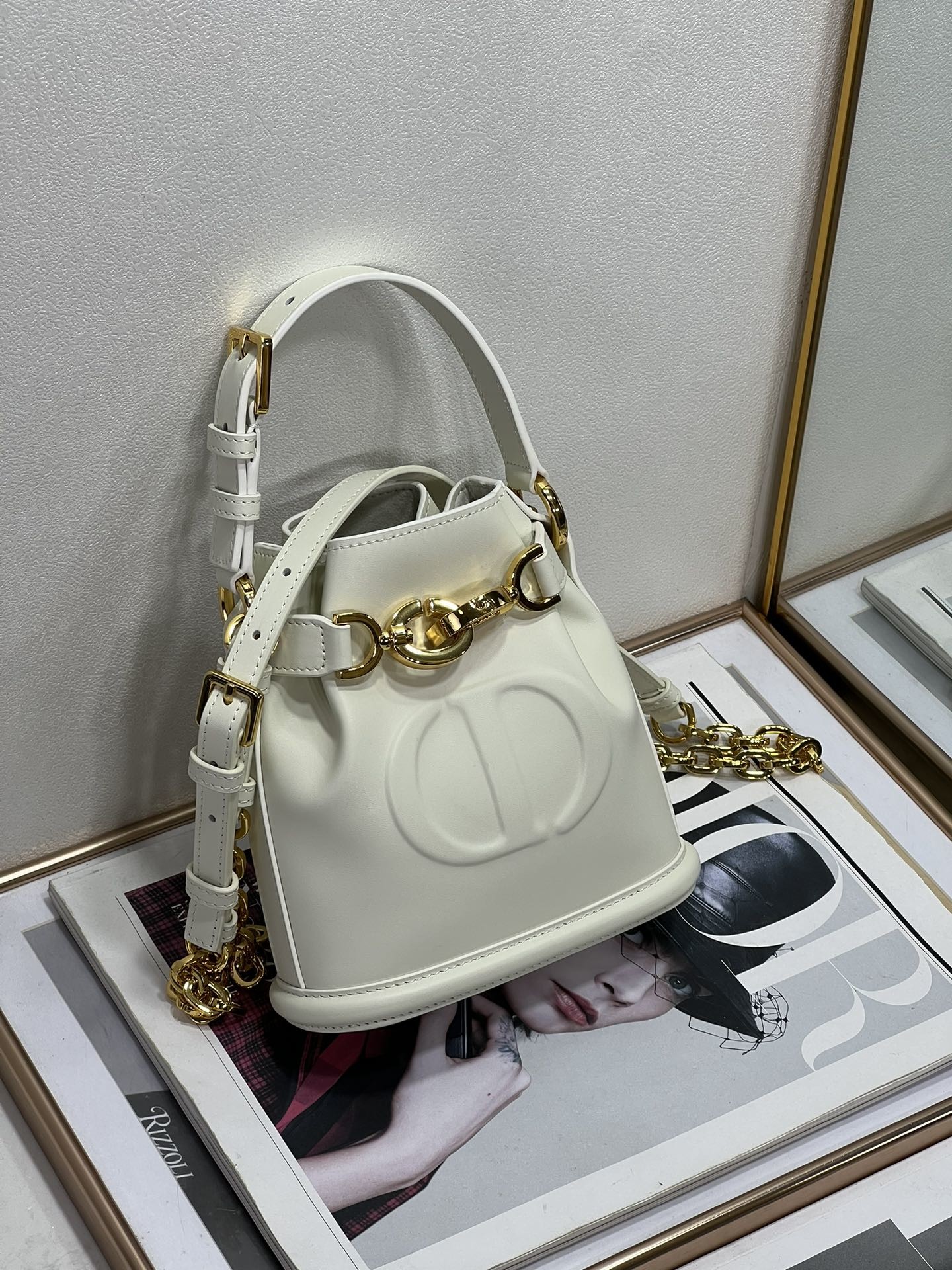 Embossed C'est Dior Bag Gold Saddle CD Christian Dior Sport Bag Calfskin