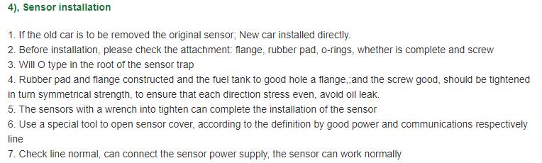 GXCF Serial Analog Capacitive Fuel Oil Water Level Sensor IP67