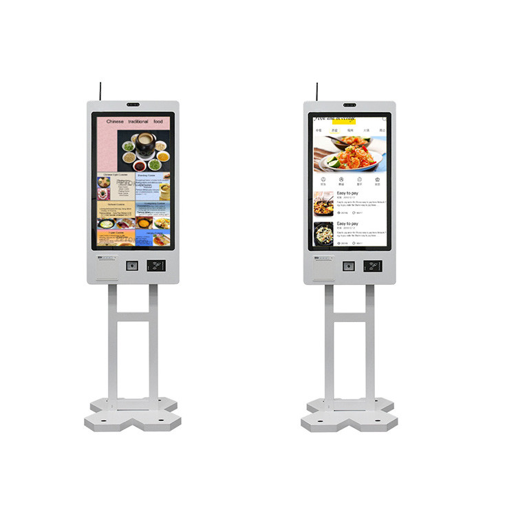 Self Ordering Kiosk for Food Orders and Bill Payments 21.5 Inch Wall Mounted Touch Screen Wall Mount/Floor Standing