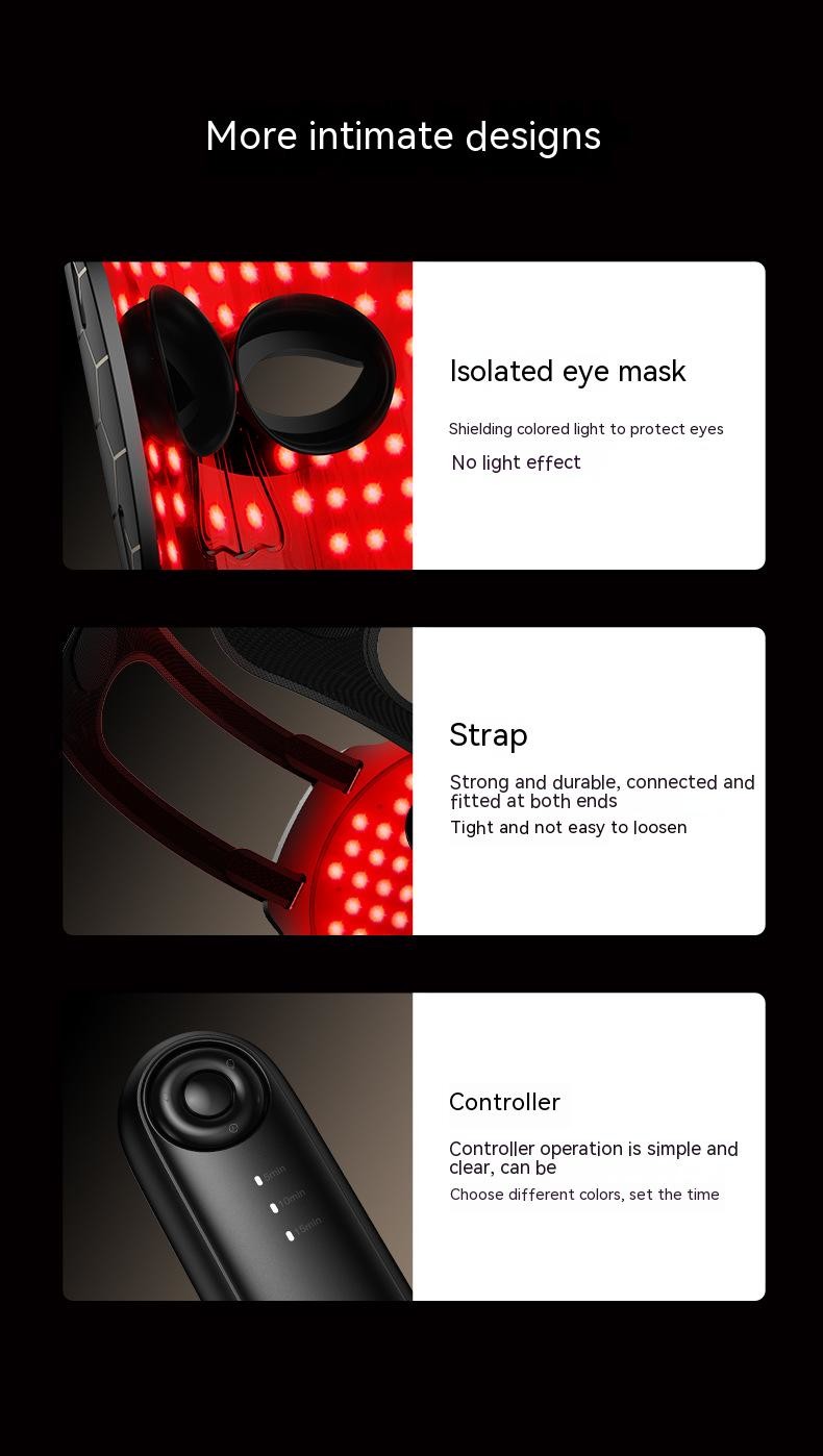 Hight Quality Medical Beauty Led Mask with Led Light Therapy Face Mask Infrared Led Mask Silicone