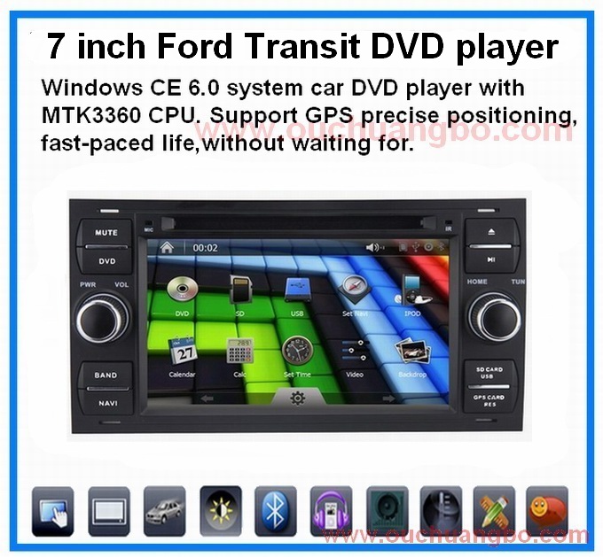 Ford Transit /Foucs car radio with gps navigation radio ipod bluetooth CD player OCB-8629