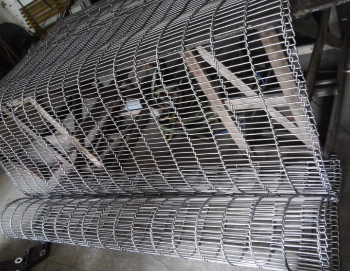 2.9m Width Food Metal Wire Mesh Conveyor Belt , Stainless Steel Mesh Belt