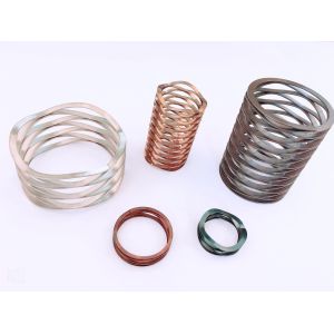 0.5mm 50.0mm Axial Space Compression Wave Spring for Industrial Machinery and High Load Capacity in Heavy-Duty Applications