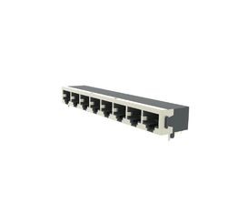 1 X 8 port RJ45 Modular Jack Connectors Integrated Magnetics 8P8C