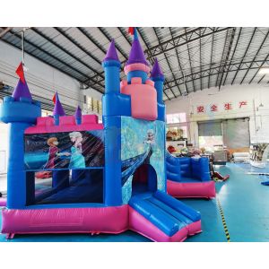 Frozen Bouncy Castle 18OZ PVC Inflatable Bouncer Slide