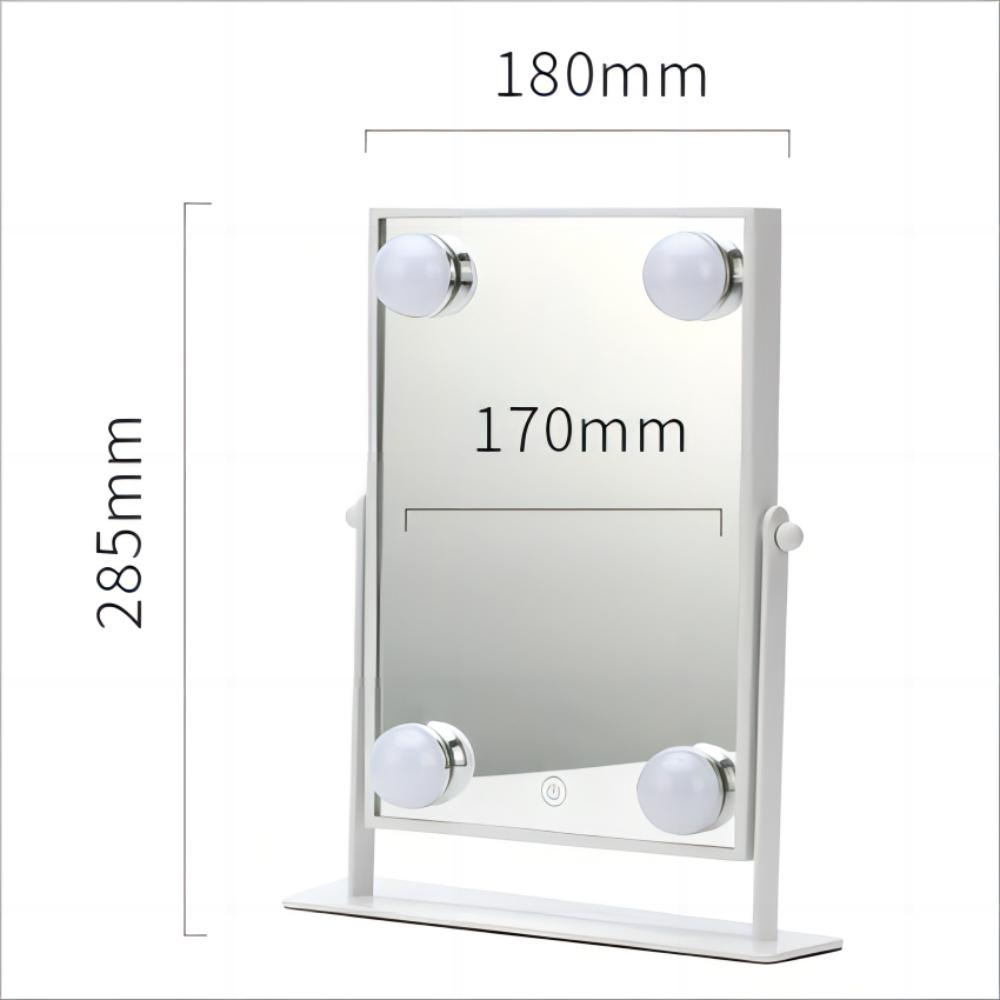 Everyday Fashion Design Style Lady Dressing Cute Portable Makeup with LED Light Mirror