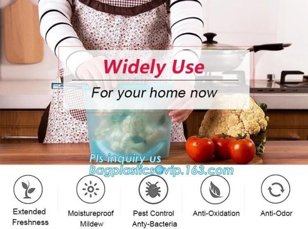 Reusable Leakproof Zipper Preservation Airtight sandwich Zip lockkk Cooking