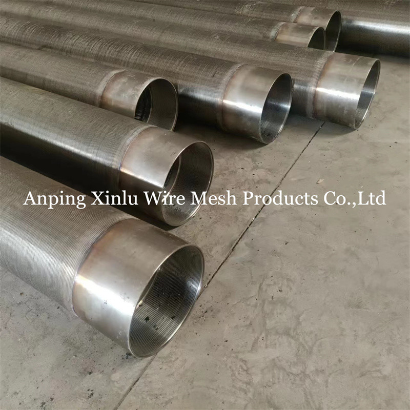 219mm Johnson Spiral V Wire Dewatering Well Screen Pipe No Magnetic Polishing For Groundwater Pump