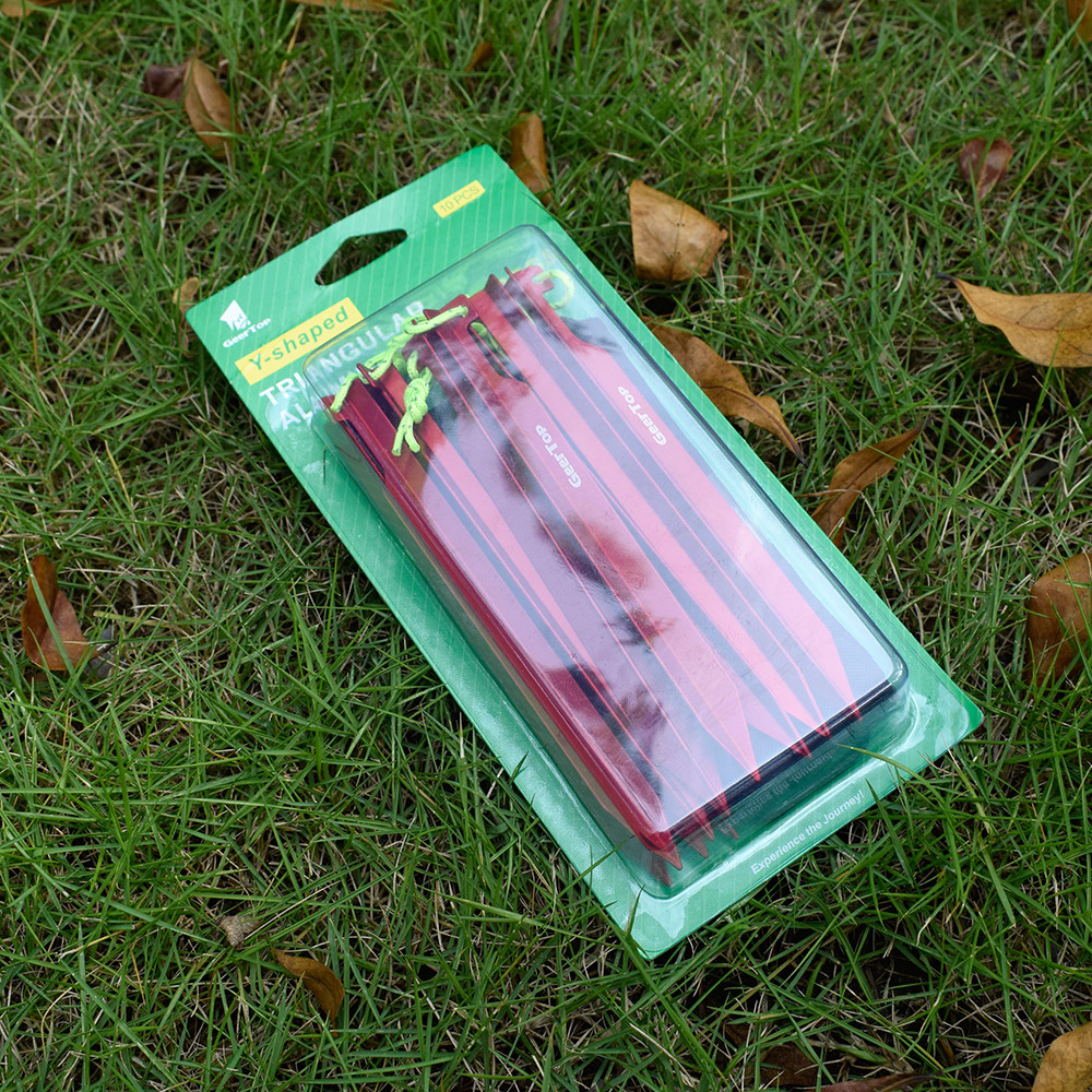 Geertop 7075 Aluminum Pegs Outdoor Camping Accessories